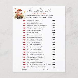 Whimsical Mushroom Watercolor He said she said ga