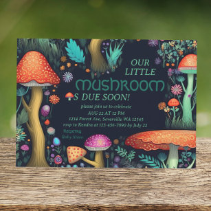 Woodland Mushroom Baby Shower Stickers — Party Beautifully