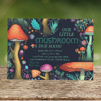 Whimsical Mushroom Woodland Forest Baby Shower
