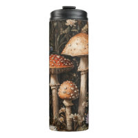 Whimsical Mushrooms and Wildflowers Botanical