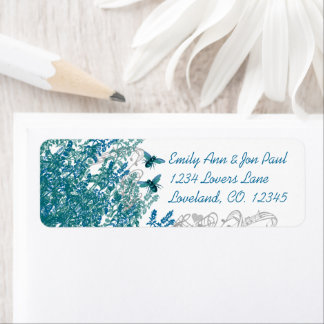Whimsical Musical Bumble Bee Save the Date Labels