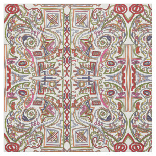 Whimsical Musical Colorful-Contemporary Pattern Fabric