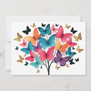 Whimsical Nature Butterfly Tree of Life Announcement