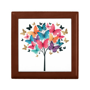 Whimsical Nature Butterfly Tree of Life Gift Box