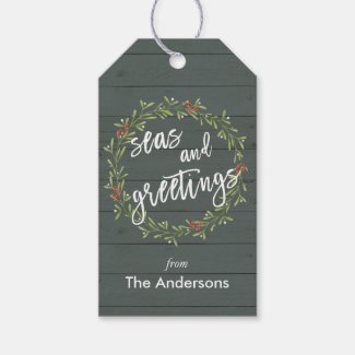 Whimsical Nautical Christmas Gift Tags