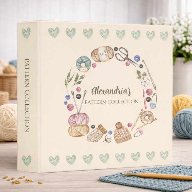 Whimsical Needlework Pattern Keeper 3 Ring Binder (Creator Uploaded)