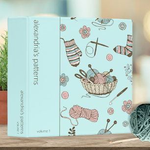 Whimsical Needlework Pattern Keeper 3 Ring Binder