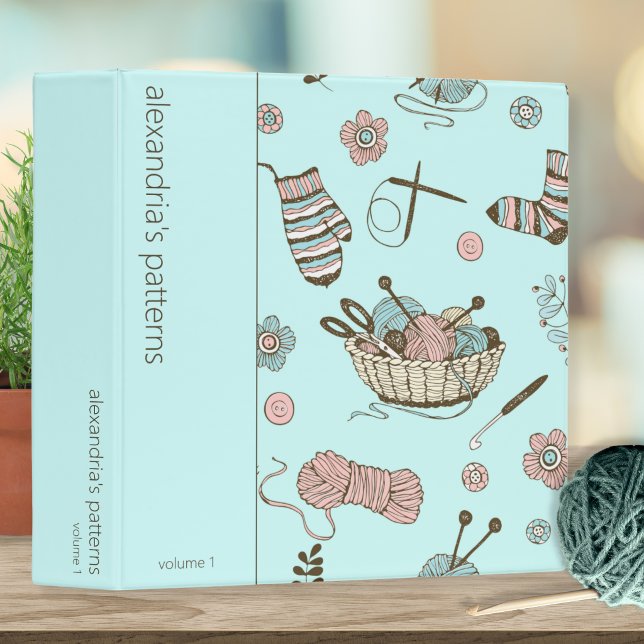 Whimsical Needlework Pattern Keeper 3 Ring Binder (Creator Uploaded)