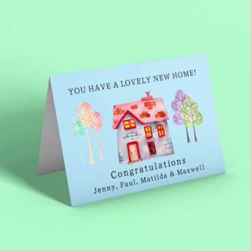 Whimsical New Home  Card