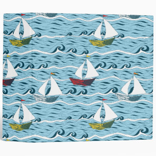 Whimsical newspaper boats binder