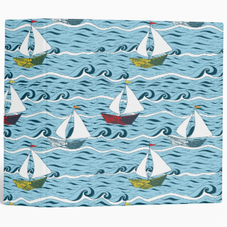 Whimsical newspaper boats binder