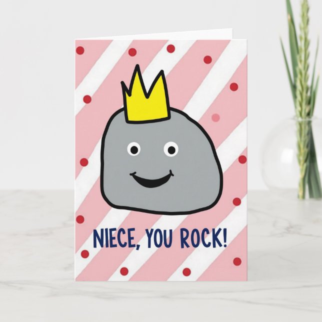 Whimsical Niece Rocks Mother Card (Front)