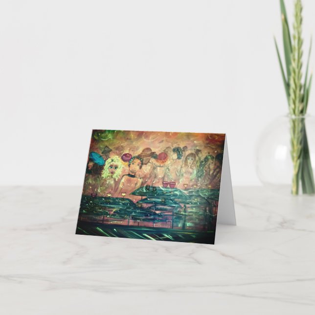 Whimsical Note Card, Greeting, Invitation (Front)