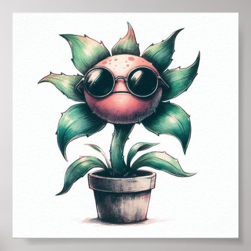 Whimsical Novelty Plant Print