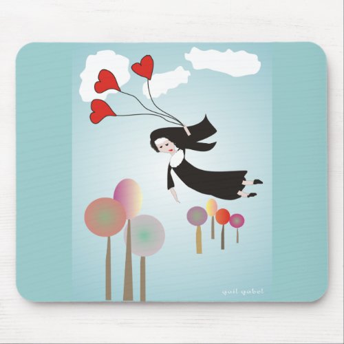 Whimsical Nun Art Gifts Mouse Pad