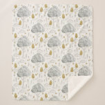 Whimsical Nursery Woodland Trees Sherpa Blanket