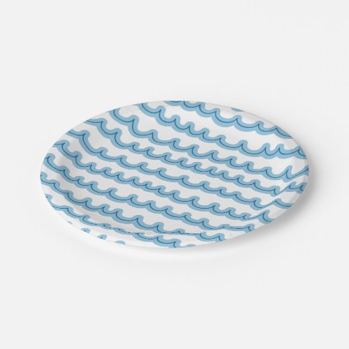 Whimsical Ocean Waves Paper Plates