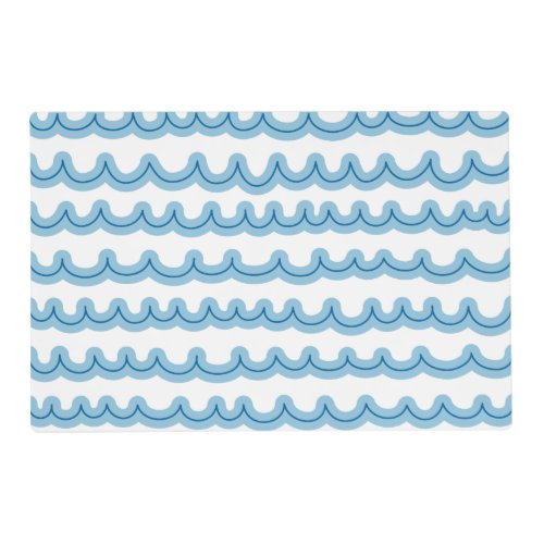 Whimsical Ocean Waves Placemat