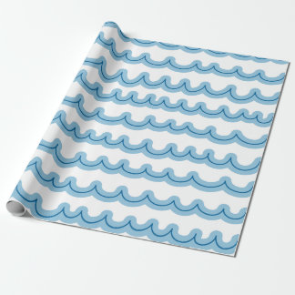 Whimsical Ocean Waves Wrapping Paper