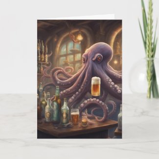 Whimsical Octopus Bartender appreciation