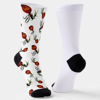 Whimsical Onion Pattern Socks