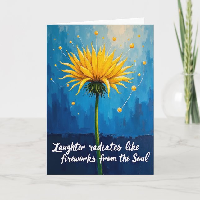 Whimsical Orb Birthday Card (Front)