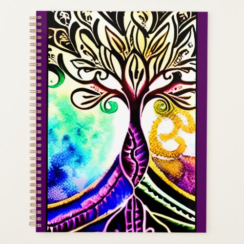 Whimsical Ornate Colorful Tree of Life Planner