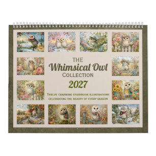 Whimsical Owl Collection Calendar