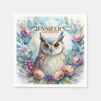 Whimsical Owl Napkins