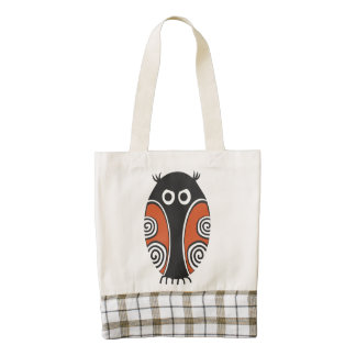 Whimsical Owl Zazzle HEART Tote Bag