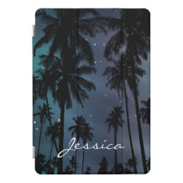 Whimsical Palm Trees and Starry Night Sky iPad Pro Cover