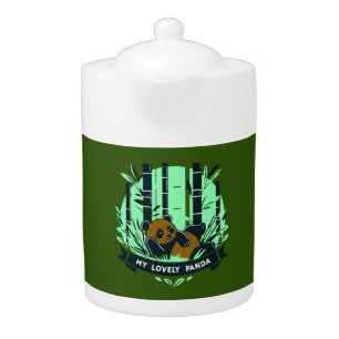Whimsical Panda Gifts: Adorable Designs & Artwork  Teapot