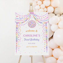 Whimsical Paper Chain Disco Ball Birthday Welcome