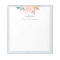 Whimsical Pastel Blue Dots Frame Watercolor Rose