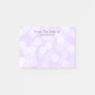 Whimsical pastel bokeh polka dot girls post-it notes
