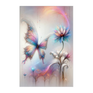 Whimsical Pastel Butterfly Wall Art