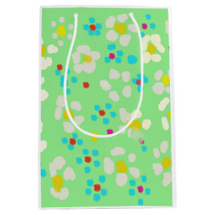 Whimsical Pastel Daisy Floral Medium Gift Bag