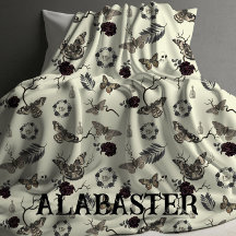 Whimsical Pastel Goth Personalized Baby Moth