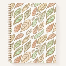 Whimsical Pastel Leaf Drift Pattern