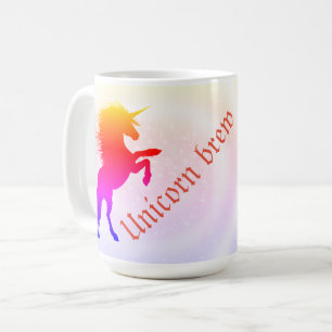 Whimsical Pastel Rainbow Unicorn Coffee Mug