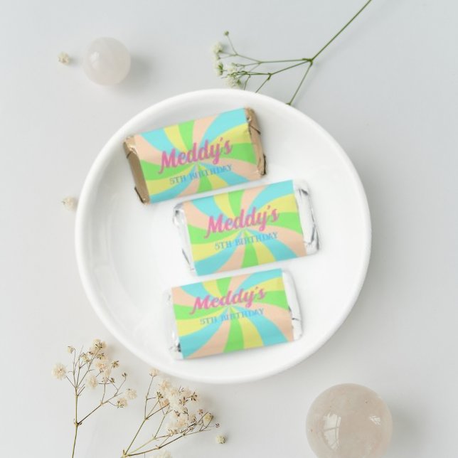 Whimsical pastel retro kid's custom hershey's miniatures (Creator Uploaded)