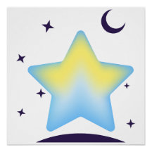 Whimsical Pastel Star and Moon Nursery