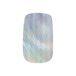 Whimsical Pastels Dreamy Muted Rainbow Mottle Minx Nail Wraps