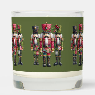 Whimsical Patchwork Christmas Nutcracker Trio Scented Candle