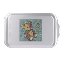 Whimsical Patchwork Christmas Teddy Bear