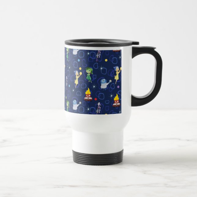 Whimsical Pattern Travel Mug (Right)
