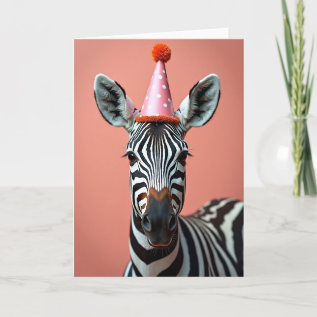 Whimsical Patterned Birthday Card (Front)