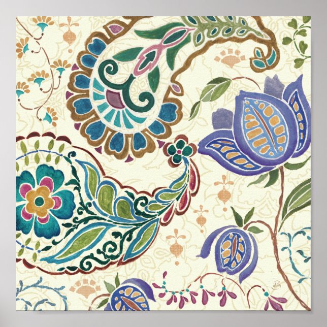 Whimsical Peacock Poster (Front)