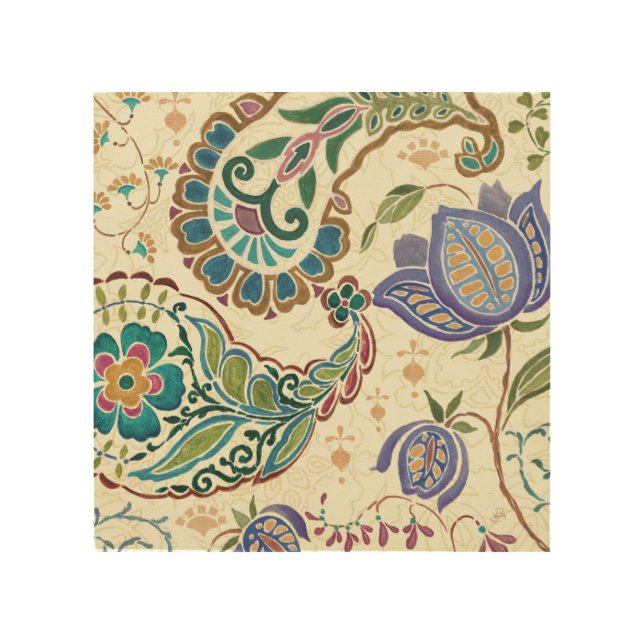 Whimsical Peacock Wood Wall Art (Front)