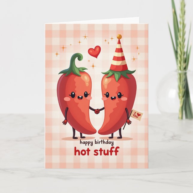 Whimsical Peppers Birthday Card (Front)